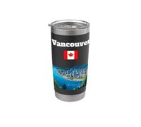Vancouver Voyage souvenir Canada City lover drapeau canadien Gobelet isotherme en acier inoxydable double paroi