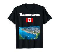 Vancouver Voyage Souvenir Canada City Lover Drapeau Canadien T-Shirt