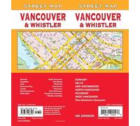 Vancouver / Whistler British Columbia Street Map
