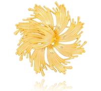 Vancy Utopia Broche en forme de fleur en strass en forme de flocon de neige pour femme, broche pour femme, bijou de mariage, chaîne de pull, collier, cadeau pour femme, Métal, Pas de gemme