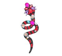 Vancy Utopia Broche en forme de serpent avec strass vintage et élégante pour femme, Métal, Pas de gemme