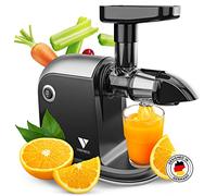 Vandenberg [L'ORIGINAL] - Slow Juicer de légumes et de fruits - [150 W] - Extracteur de jus électrique avec fonction d'inversion, préservant les vitamines brosse de nettoyage incluse - Sans BPA