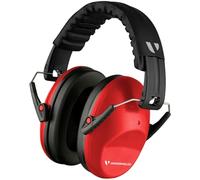 Vanderfields Casque antibruit Premium - Réduction du son à large spectre 33,2 dB à 2 K Hz - Écouteurs pour enfants 3-12 - Rouge Nomade