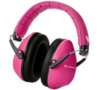 Vanderfields Casque antibruit Protection auditive premium - Réduction du son à large spectre 32 dB à 2 K Hz Suppression du bruit - Casque pour enfants 3-12 - Rose