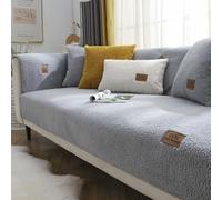 VanderHOME Housse de canapé Extensible Housse de canapé Anti-poussière Épaisse Automne/Hiver Anti-dérapante Housse de Protection de canapé 70 * 90cm-Gris-Housse d'accoudoir（1 pièce）