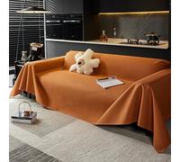 VanderHOME Housse de canapé imperméable et antidérapante, Protection canapé, Couverture magnétique pour canapé, Protection canapé Chien 190 * 420cm-Caramel