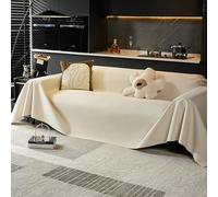 VanderHOME Housse de canapé imperméable et antidérapante, Protection canapé, Couverture magnétique pour canapé, Protection canapé Chien 190 * 230cm-Beige
