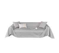 VanderHOME Housse de Canapé Souple Housse pour Canapé Imperméable Housse de Canape 3 Places Couvre Canapé Antidérapante Convient Aux Animaux Domestiques Enfants 90 * 240cm-Gris Clair(1 PC)