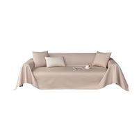 VanderHOME Housse de Canapé Souple Housse pour Canapé Imperméable Housse de Canape 3 Places Couvre Canapé Antidérapante Convient Aux Animaux Domestiques Enfants 205 * 260cm-Thé au Lait(1 PC)