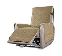 VanderHOME Housse pour Fauteuil inclinable matelassée 1 Housse pour Fauteuil Universel Housse pour canapé Malu Relax Protège-canapé matelassé réversible S Chameau