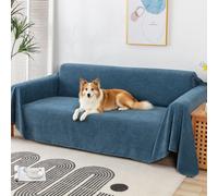 VanderHOME Imperméable Housse de canapé Extensible Serviette de canapéAnti-poussière Canapé Couverture Lavable Protège Canapé Canapé Serviette pour Domestiques Animaux Enfants 180 * 300cm-Bleu foncé