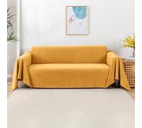 VanderHOME Imperméable Housse de canapé Extensible Serviette de canapéAnti-poussière Canapé Couverture Lavable Protège Canapé Canapé Serviette pour Domestiques Animaux Enfants 180 * 260cm-Jaune