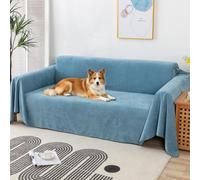 VanderHOME Imperméable Housse de canapé Extensible Serviette de canapéAnti-poussière Canapé Couverture Lavable Protège Canapé Canapé Serviette pour Domestiques Animaux Enfants 180 * 300cm-Bleu Clair
