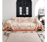 VanderHOME Multifonctionnel Plaid Couverture de canapé Grande Taille Décoratifs Jeté de lit ou Jeté de canapé, Plaid Canape Dangle, Protege Canape 180 * 130cm-Orange