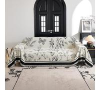 VanderHOME Multifonctionnel Plaid Couverture de canapé Grande Taille Décoratifs Jeté de lit ou Jeté de canapé, Plaid Canape Dangle, Protege Canape 180 * 130cm-Noir