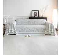 VanderHOME Multifonctionnel Plaid Couverture de canapé Jete de canape,Plaid Canape Grande Taille,Couverture ete,Couverture de canapé d'été Respirante 200 * 300cm-Gris