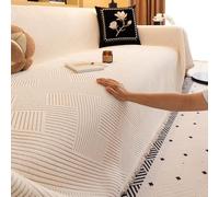 VanderHOME Multifonctionnelle Jeté de Canapé, Housse de canapé Respirante et Douce pour la Peau, Couverture Douce Multifonctionnelle, Cadeau Parfait Et Chaleureux 180 * 260cm-Beige