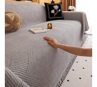 VanderHOME Multifonctionnelle Jeté de Canapé, Housse de canapé Respirante et Douce pour la Peau, Couverture Douce Multifonctionnelle, Cadeau Parfait Et Chaleureux 180 * 300cm-Gris foncé