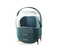 VanderHOME Organisateur de Maquillage de Bureau Tiroirs de Rangement de Bijoux en Plastique Boîte de Rangement de Cosmétiques Anti-Poussière Conteneur Divers pour La Maison Blanc