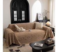 VanderHOME Plaid Canape Grande Taille, Reversible Jeté de Canapé, Housse de Canapé 1/2/3/4 Places, Plaid Doux, Couverture Chaude Hiver, Recouvre Canape Couverture Canape 180 * 180cm-Kaki