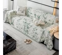 VanderHOME Plaid Canape Jete de Canape Grande Taille, Multifonctionnel Plaid Jeté De Lit,Protection Canapé, Couverture Canapé Réversible De Style Classique 180 * 300cm-Vert