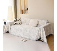 VanderHOME Plaid Canape, Jeté de Canapé Réversible, Protection Canapé,Jete de Canape Grande Taille,Décoratifs Jetés de lit,Multifonctionnel Plaid Jeté de Lit 180 * 230cm-Gris Claro