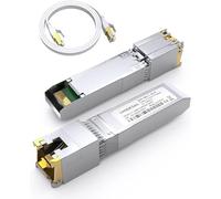 VANDESAIL Émetteur-récepteur 10 GBase-T SFP+ vers RJ45, module Ethernet en cuivre 10 G SFP+ pour Cisco, Ubiquiti, Mikrotik, Fortinet, Netgear, D-Link, Supermicro, TP-Link, jusqu'à 30 m (avec un câble