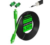 VANDESAIL Rallonge de câble Internet en fibre optique SC/APC SC/APC vers SC/APC - Câble de raccordement en fibre blindée SC vers SC - Cordon de raccordement en fibre optique monomode OS2 SIMPLEX SMF,