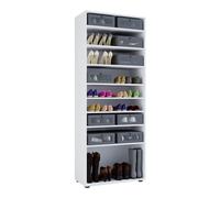 Vandol I Armoire à chaussures, 9 compartiments, blanc.