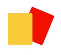 Vandomrise Carte Rouge Carte Jaune, Cartes d'Arbitre de Football de Cartons Rouges et Jaunes, Cartes d'avertissement et d'éjection pour Le Jeu de Football Basketball Sport Scolaire