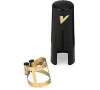 Vandoren Ligature pour saxophone alto LC57AP M/O finition vieil or couvre-bec plastique