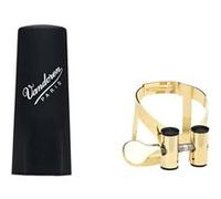 Vandoren Ligature M/O Sib plaquée or avec couvre-bec plastique