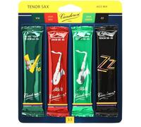 Vandoren Srmixt2 Saxophone ténor Jazz Reed Mix carte Inclut 1 chaque ZZ, V16, Java et Java Rouge Force 2 Strength 3.5