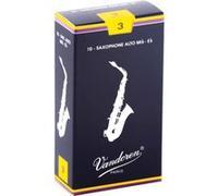 Boite de 10 anches Vandoren série "Traditionelle" pour Saxophone Alto - Force 3