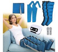 vanenferse Bottes Masseur De Jambes Électrique À Compression d'air, Drainage Lymphatique Jambes, 6 Chambres Botte Pressotherapie Jambes Et Ventre Et Bras, Circulation Sanguine Jambes