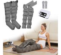 vanenferse Bottes Masseur De Jambes Électrique À Compression d'air, Drainage Lymphatique Jambes, 6 Chambres Botte Pressotherapie Jambes Et Ventre Et Bras, Circulation Sanguine Jambes