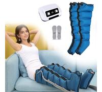 vanenferse Bottes Masseur De Jambes Électrique À Compression d'air, Drainage Lymphatique Jambes, 6 Chambres Botte Pressotherapie Jambes Et Ventre Et Bras, Circulation Sanguine Jambes