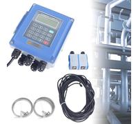 vanenferse Débitmètre d'eau Numérique À Ultrasons DN25-DN6000, Compteur De Débit Liquide IP67 avec Écran LCD, pour Mesure Précise du Débit D’Eau, Huile, Alcool Et Liquides Industriels