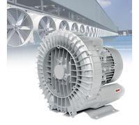 vanenferse Ventilateur Régénératif Industriel, Souffleur À Anneau Vortex Haute Pression, Pompe À Vide Industrielle Haute Pression Monophasé, avec Filtre À Poussière pour Soufflage Ou Aspiration d'air