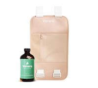 Vanera Paquet d'huile de ricin - Enveloppe réutilisable en coton bio avec sangles réglables et design étanche pour un confort naturel