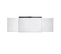 Vanerum Tableau Triptyque SOLUTION Tableau pour VPI tactile, H130xL200 cm émail e3 blanc feutre, ave