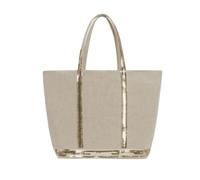Vanessa Bruno - Cabas L Zippé en lin porté épaule avec fermeture éclair - Femme - Sacs - Beige - Taille: ONE Size