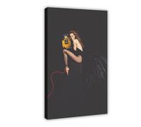 Vanessa Paradis 020 Poster sur toile pour décoration murale de salon, chambre à coucher, style cadre, 30 x 45 cm