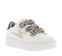 Vanessa Wu - Baskets Tennis Mini Maggie léopard à Semelle à Plateforme Bande Auto-agrippante - Taille 30