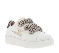 Vanessa Wu - Baskets Tennis Mini Maggie léopard à Semelle à Plateforme Bande Auto-agrippante - Taille 34