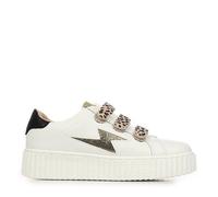 Vanessa Wu - Baskets Tennis Mini Maggie léopard à Semelle à Plateforme Bande Auto-agrippante - Taille 34