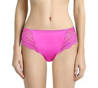 Vanever Femme Culotte, Slip de Dentelle, Sexy Hipster Panty en Microfibre, Taille Mid Bright Rose 2XL