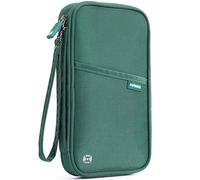 VanFn Portefeuille de voyage familial avec blocage RFID, organiseur de documents de voyage, étui étanche pour passeport de vacances, pour homme et femme, pour carte d'identité, cartes de crédit,
