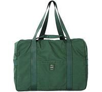 VanFn Sac de voyage pliable, sac de sport, fourre-tout en nylon imperméable, sac à main à bandoulière, sac de sport léger pour femme et homme, sac de week-end en plein air, vert foncé, Légères