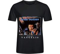 Vangelis Blade Runner Rock Men O Neck Printed T Shirt X-Large Black Manches Courtes(XX-Large)